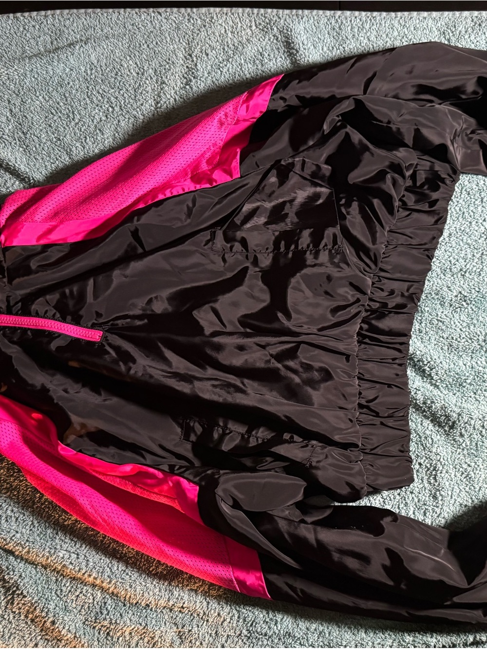Black‎ and Hot Pink Athletic Windbreaker Jacket